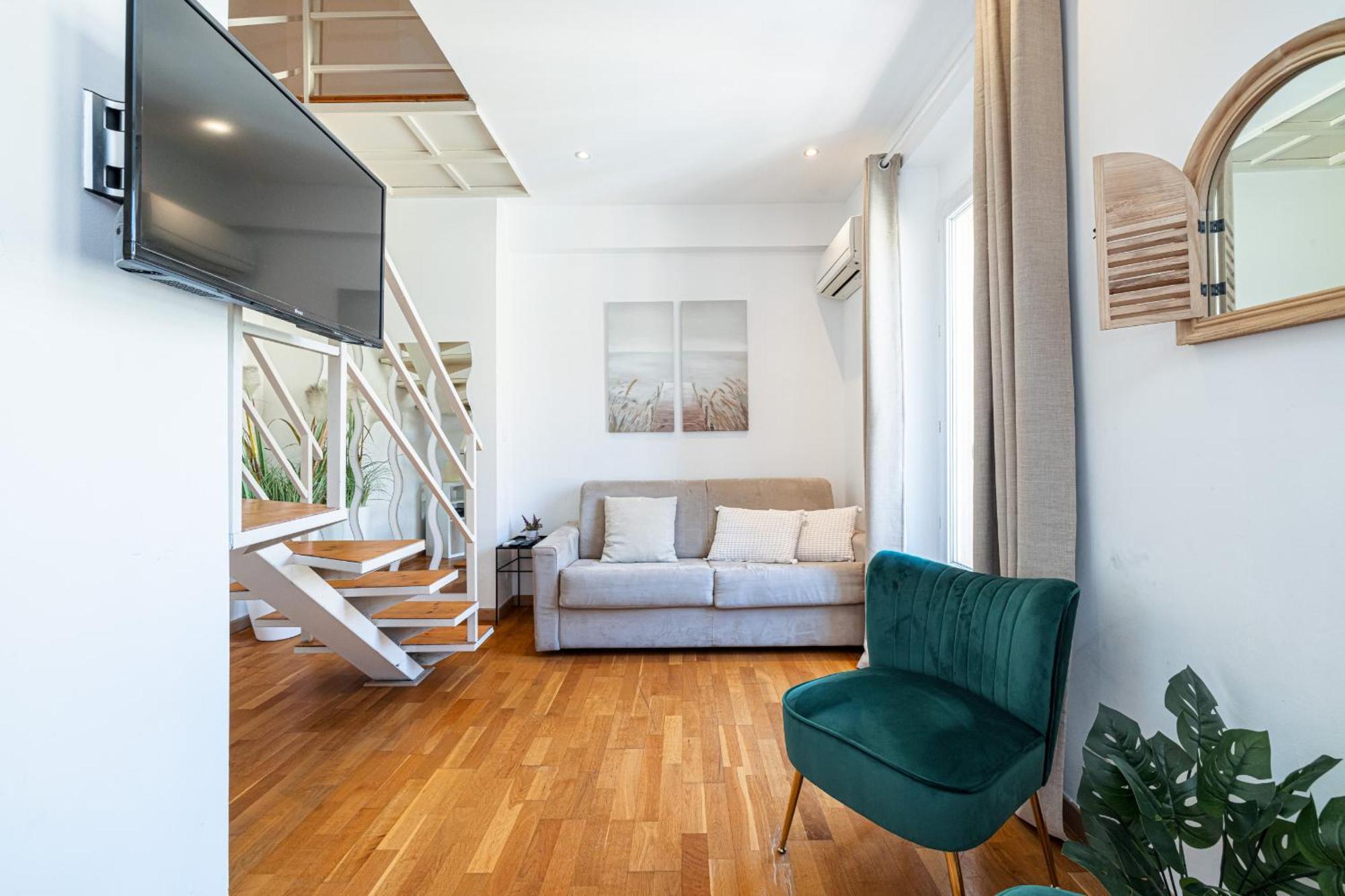 شقة Massena Street - 1 Bdr Duplex With Ac & Parking نيس المظهر الخارجي الصورة