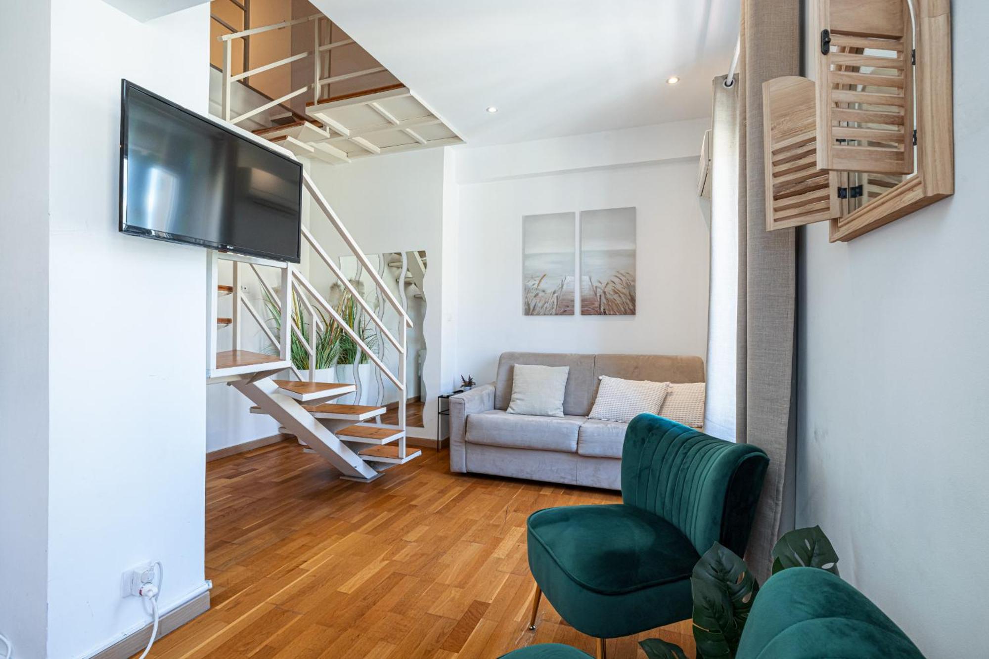 شقة Massena Street - 1 Bdr Duplex With Ac & Parking نيس المظهر الخارجي الصورة