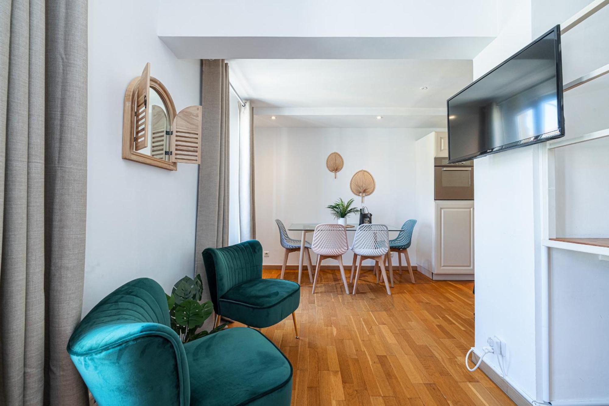 شقة Massena Street - 1 Bdr Duplex With Ac & Parking نيس المظهر الخارجي الصورة
