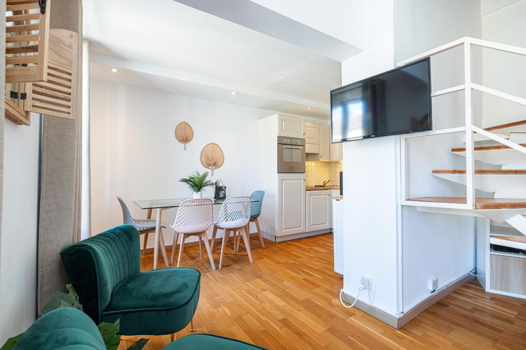 شقة Massena Street - 1 Bdr Duplex With Ac & Parking نيس المظهر الخارجي الصورة